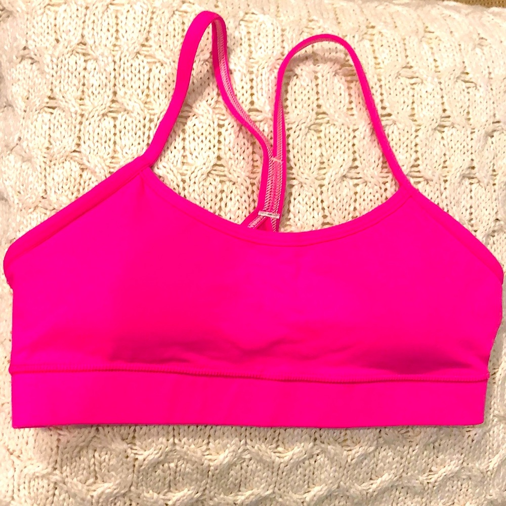 Lululemon Flow Y Pink Sports Bra